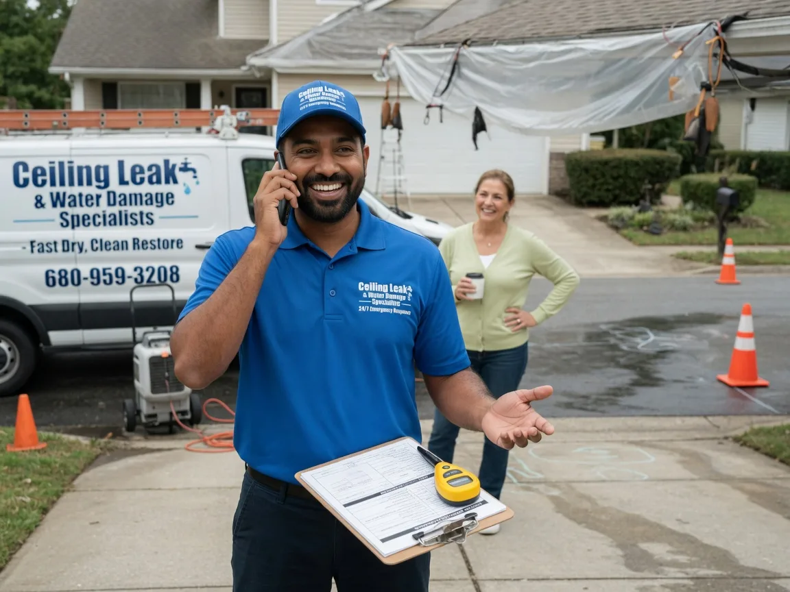 Ceiling Leak Cleanup Stallings, NC FAQs